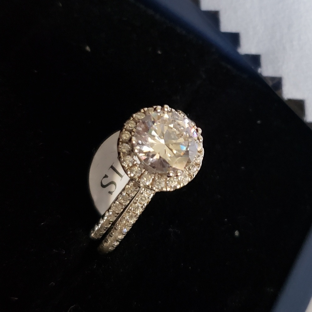 Italo silver wedding set